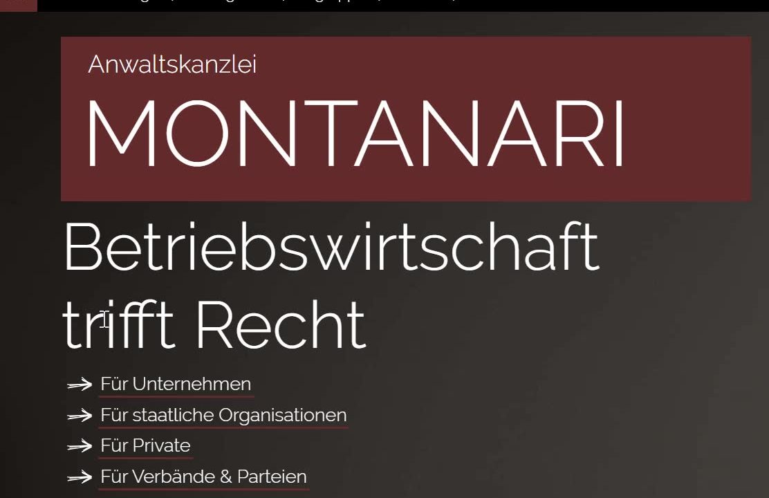 Ausbildungsergebnis von Silvan: neue Webseite Thumbnail